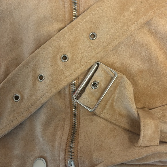 Brown Suede Zip Up Jacket - Picture 2 of 8